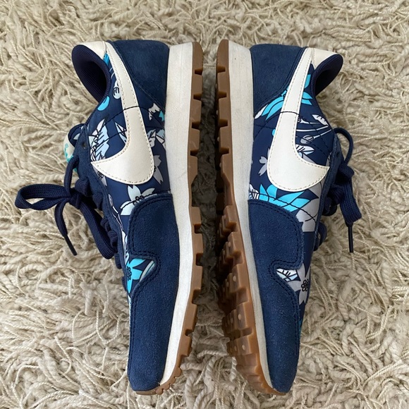 Womens Nike Air Pegasus 83 Print 725079-400 Midnight Navy/ Sail-Tide Pool Blue - Picture 4 of 9